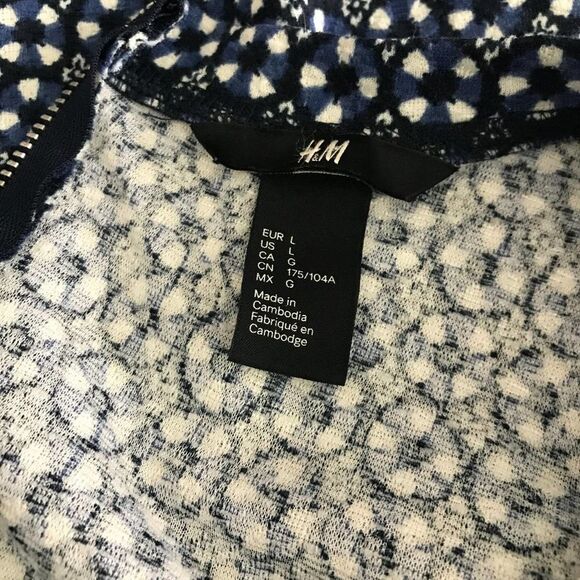 H&M Zip Back Pullover Sweatshirt Yoga Top Large - Picture 7 of 9